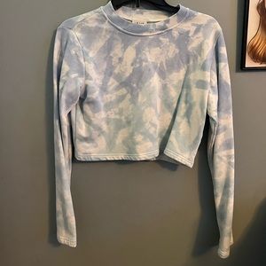 Tie dyed cropped sweatshirt